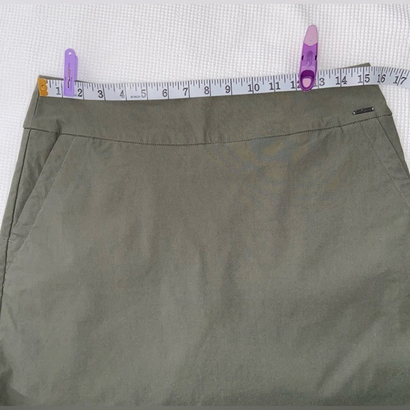 Women’s S.C. & CO. Army green stretchy Pull-on Skort size 8 - Picture 6 of 13